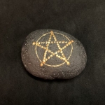 Kámen černý Pentagram 1