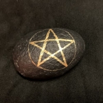 Kámen černý Pentagram 2