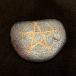 Kámen černý Pentagram 3