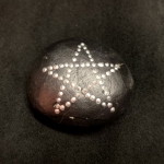 Kámen černý Pentagram 4