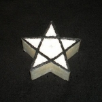 Svíčka mini pentagram