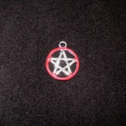 Pentagram malý červený